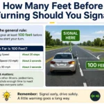 how many feet turn signal