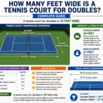 how many feet wide is a tennis court for doubles