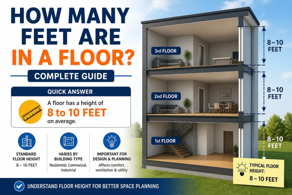how many feet are in a floor