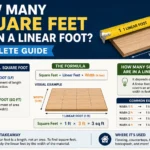 how many square feet are in a linear foot